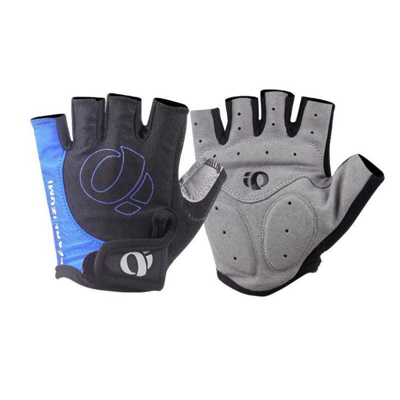 L Size Cycling Bicycle Half Finger Bike Gloves Unisex Anti Slip Padded - Grey V528-9360312065182