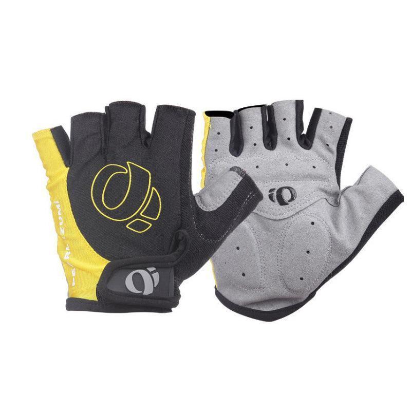L Size Cycling Bicycle Half Finger Bike Gloves Unisex Anti Slip Padded - Grey V528-9360312065182