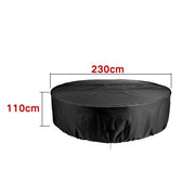 Outdoor Furniture Round 1.28M/1.85M/2.3M Cover Waterproof Garden Table Shelter - 185*110cm V528-9360312070254