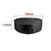 Outdoor Furniture Round 1.28M/1.85M/2.3M Cover Waterproof Garden Table Shelter - 185*110cm V528-9360312070254