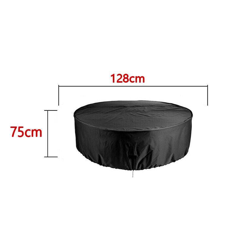 Outdoor Furniture Round 1.28M/1.85M/2.3M Cover Waterproof Garden Table Shelter - 185*110cm V528-9360312070254