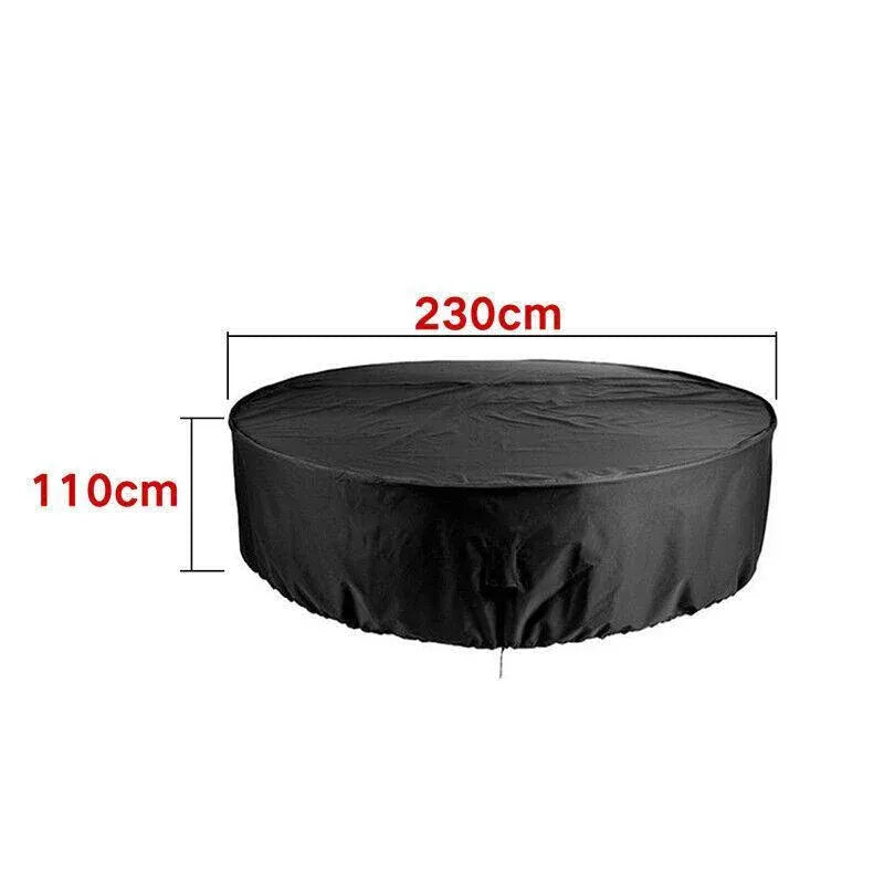 Outdoor Furniture Round 1.28M/1.85M/2.3M Cover Waterproof Garden Table Shelter - 230*110cm V528-9360312070261
