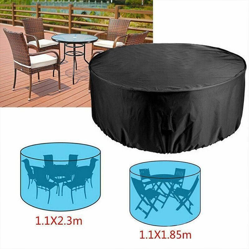 Outdoor Furniture Round 1.28M/1.85M/2.3M Cover Waterproof Garden Table Shelter - 230*110cm V528-9360312070261