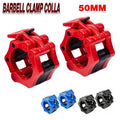 50mm Barbell Clamp Collar Clip Olympic Weightlifting Lift Spring Lock - Black V528-9360312070605
