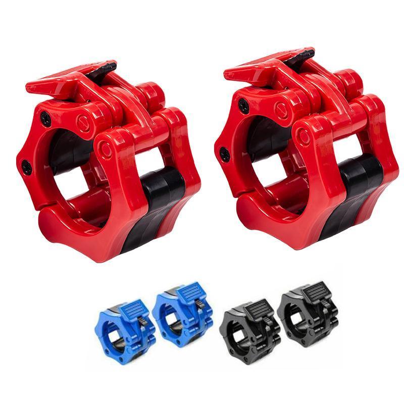 50mm Barbell Clamp Collar Clip Olympic Weightlifting Lift Spring Lock - Black V528-9360312070605