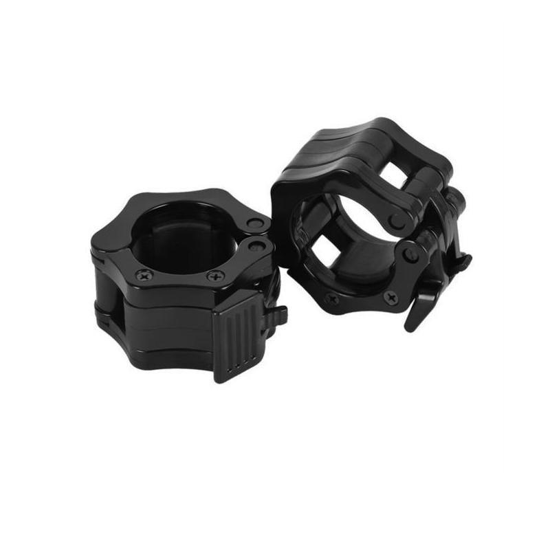50mm Barbell Clamp Collar Clip Olympic Weightlifting Lift Spring Lock - Black V528-9360312070605