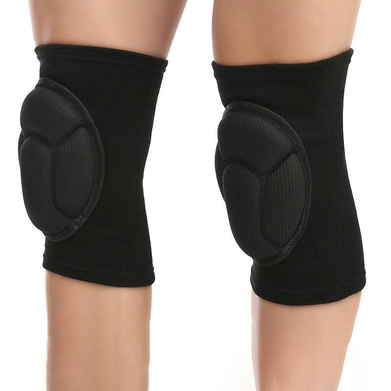 Aolikes Knee Pad Crashproof Antislip Brace Leg Sleeve Guard Protector Support - Black*1 Pair V528-9360312070896