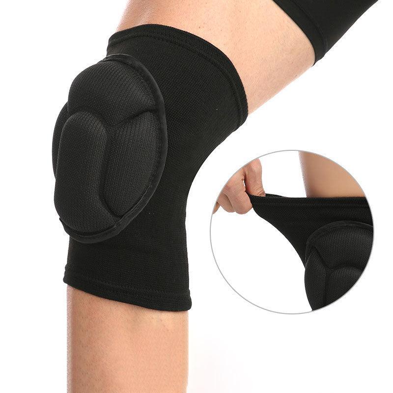 Aolikes Knee Pad Crashproof Antislip Brace Leg Sleeve Guard Protector Support - Black*1 Pair V528-9360312070896