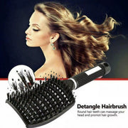 Detangle Nylon Boar Bristle Brush Hairbrush Smooth Hair Head Scalp Massage Comb - White *1 Unit V528-9360312073712