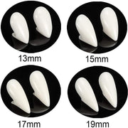 Cosplay Vampire Fangs Fake Teeth for Halloween Costume Party Dress Up 2PCS Prop Set - 19mm-1Piar V528-9360312076508