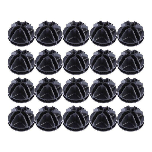 20PCS Wire Storage Cube Plastic Connectors Mesh Snap Plastic Push Grid - White V528-9360312079448