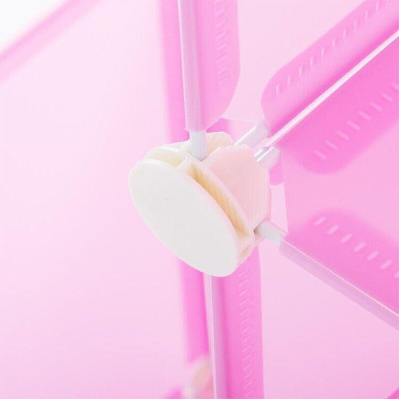 20PCS Wire Storage Cube Plastic Connectors Mesh Snap Plastic Push Grid - White V528-9360312079448
