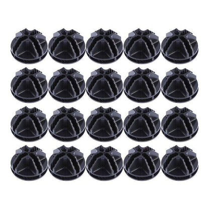 20PCS Wire Storage Cube Plastic Connectors Mesh Snap Plastic Push Grid - White V528-9360312079448