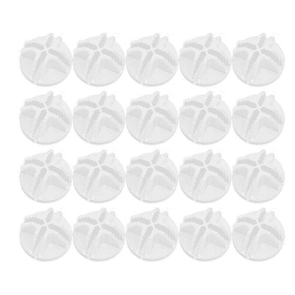 20PCS Wire Storage Cube Plastic Connectors Mesh Snap Plastic Push Grid - White V528-9360312079448