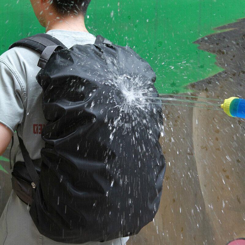 L Size Outdoor Foldable Backpack WaterProof Rain Cover Rucksack Camping Travel - Green V528-9360312079585