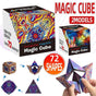 Variety Changeable Magnetic Magic Cube 3D Hand Flip Puzzle Anti Stress Toys Gift - Flame Pattern V528-9360312080017