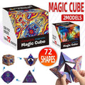 Variety Changeable Magnetic Magic Cube 3D Hand Flip Puzzle Anti Stress Toys Gift - Colourful Pattern V528-9360312080024