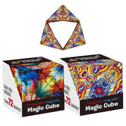 Variety Changeable Magnetic Magic Cube 3D Hand Flip Puzzle Anti Stress Toys Gift - Colourful Pattern V528-9360312080024