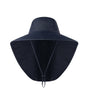 1x Neck Flap Cap Unisex Outdoor Sport Fishing Hat Sun Protection Wide Brim Cover - Navy V528-9360312080383