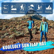1x Neck Flap Cap Unisex Outdoor Sport Fishing Hat Sun Protection Wide Brim Cover - Navy V528-9360312080383
