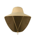 1x Neck Flap Cap Unisex Outdoor Sport Fishing Hat Sun Protection Wide Brim Cover - Khaki V528-9360312080413