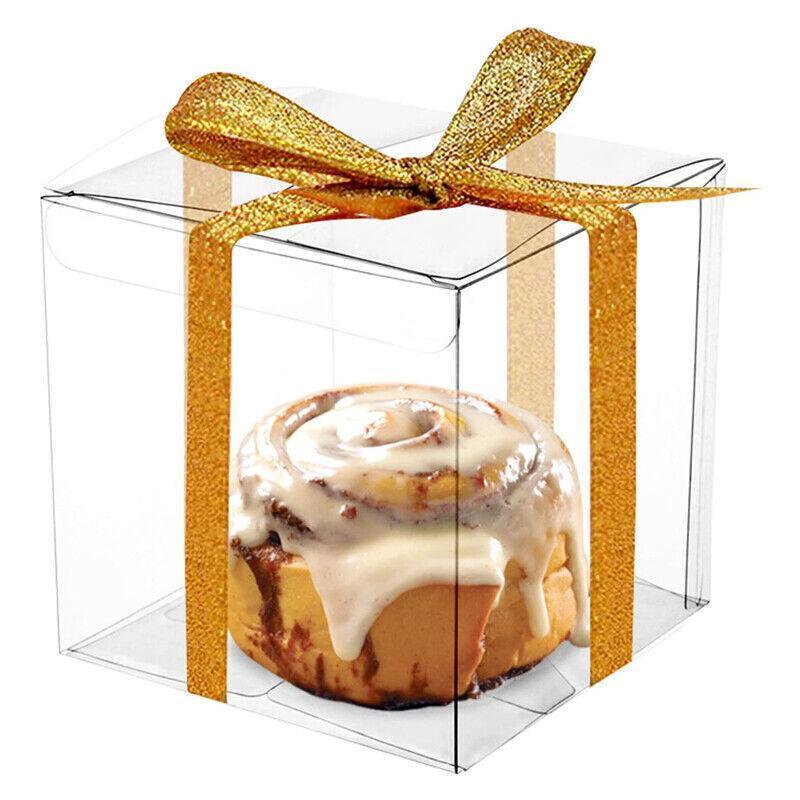 50 PVC Clear Transparent Macaron Square Cube Boxes For Wedding Favour Gift Candy - 50*50*50MM V528-9360312081649