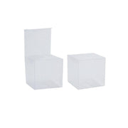 50 PVC Clear Transparent Macaron Square Cube Boxes For Wedding Favour Gift Candy - 50*50*50MM V528-9360312081649