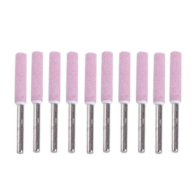 10 Pack Chain Tool Sharpener Grinding Stones for Rotary Bit Kits 4/4.8/5.5mm - 3MM X 4MM