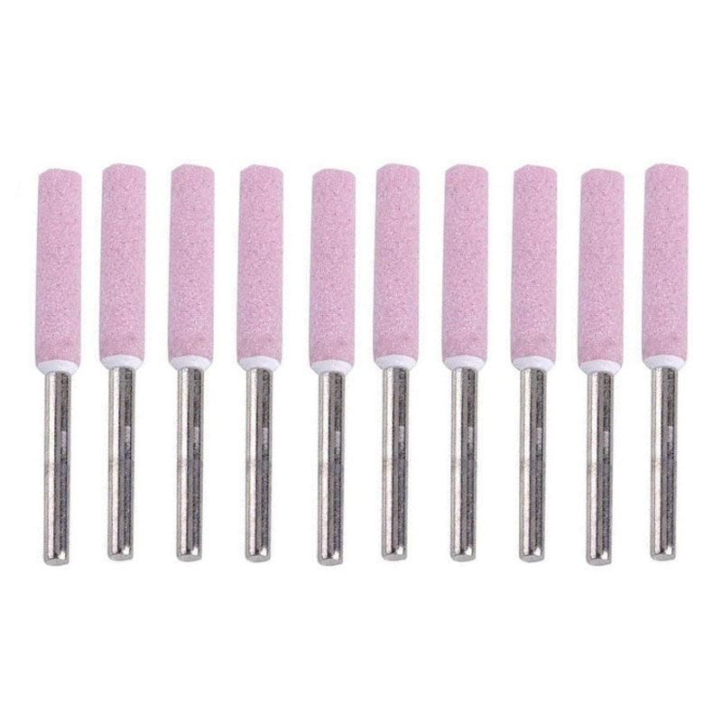 10 Pack Chain Tool Sharpener Grinding Stones for Rotary Bit Kits 4/4.8/5.5mm - 3MM X 4.8MM V528-9360312082226
