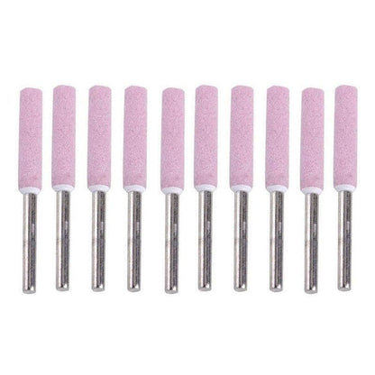 10 Pack Chain Tool Sharpener Grinding Stones for Rotary Bit Kits 4/4.8/5.5mm - 3MM X 4.8MM V528-9360312082226