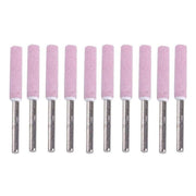10 Pack Chain Tool Sharpener Grinding Stones for Rotary Bit Kits 4/4.8/5.5mm - 3MM X 4.8MM