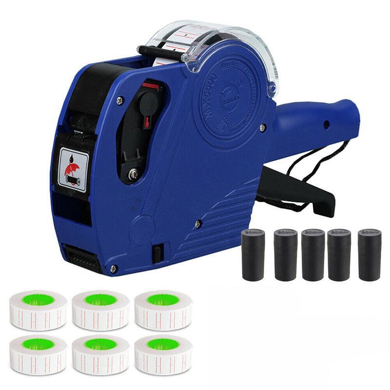 Tag Gun Labeller Kit With 6 Rolls Labels And 5 Inks Roller - Yellow V528-9360312082684