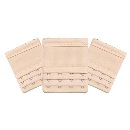 4 Hooks Underwear Extension Bra Buckle Bra Extender Hook Brassiere Strap - Beige V528-9360312084190