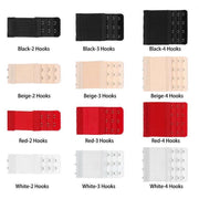 4 Hooks Underwear Extension Bra Buckle Bra Extender Hook Brassiere Strap - Red V528-9360312084220