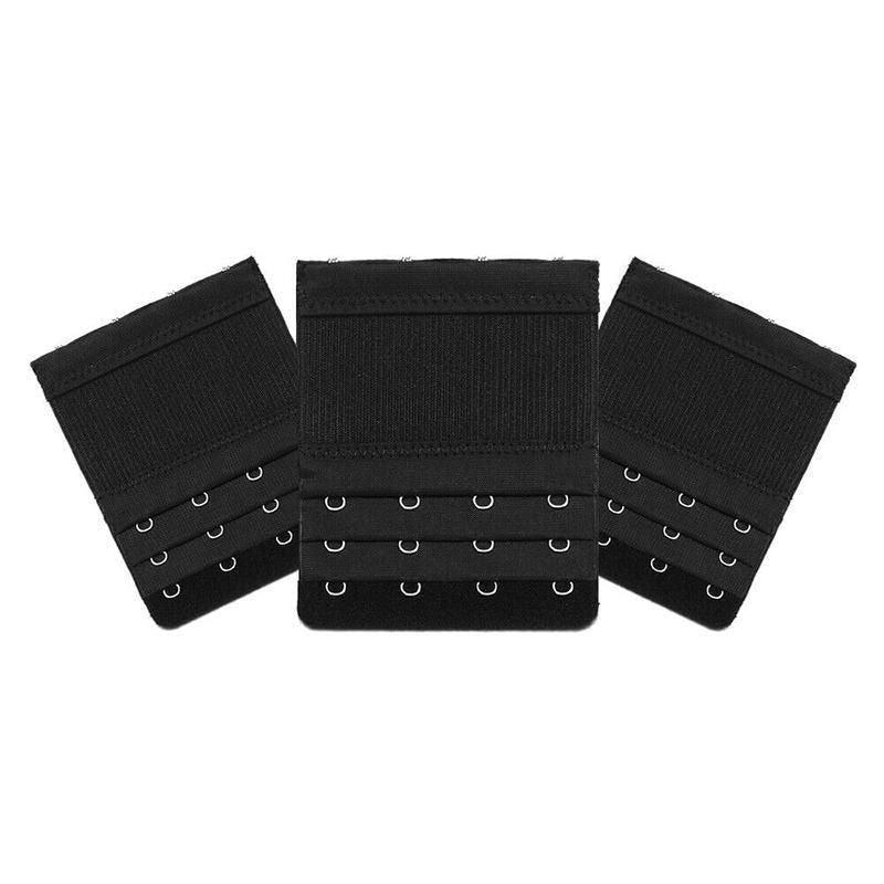 4 Hooks Underwear Extension Bra Buckle Bra Extender Hook Brassiere Strap - Black V528-9360312084251