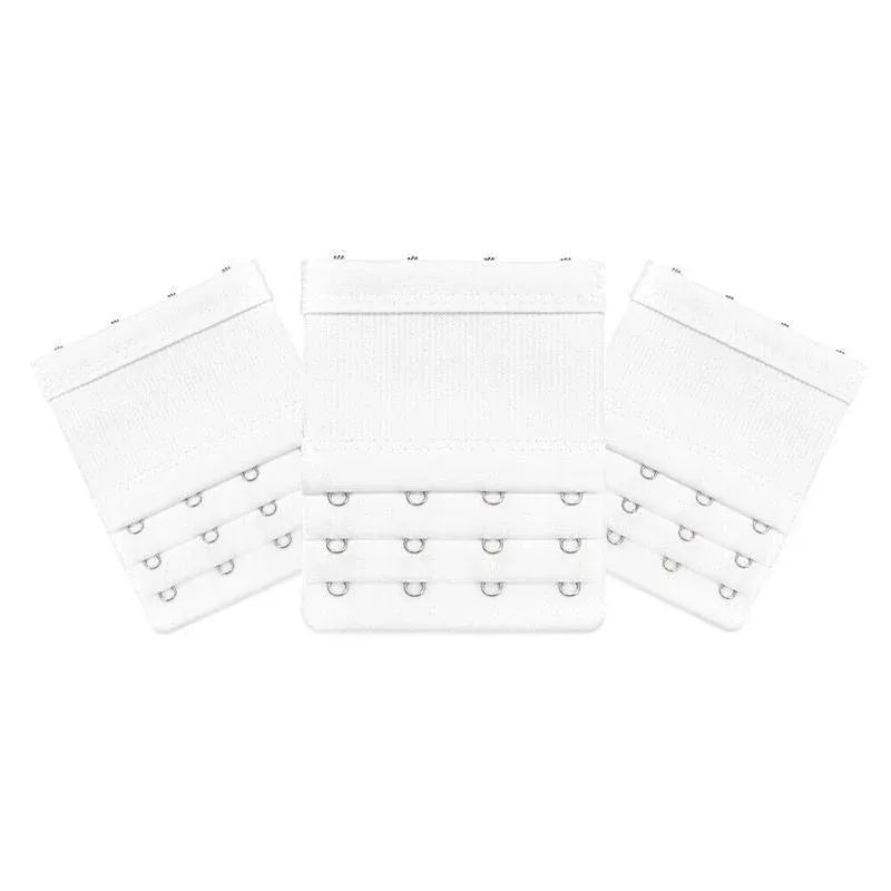 4 Hooks Underwear Extension Bra Buckle Bra Extender Hook Brassiere Strap - White V528-9360312084282