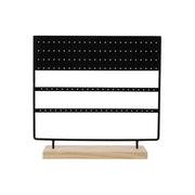 Earring Stand Display Rack 3-Tier Ear Stud Holder Jewelry Organizer 144 Holes - Black V528-9360312084442