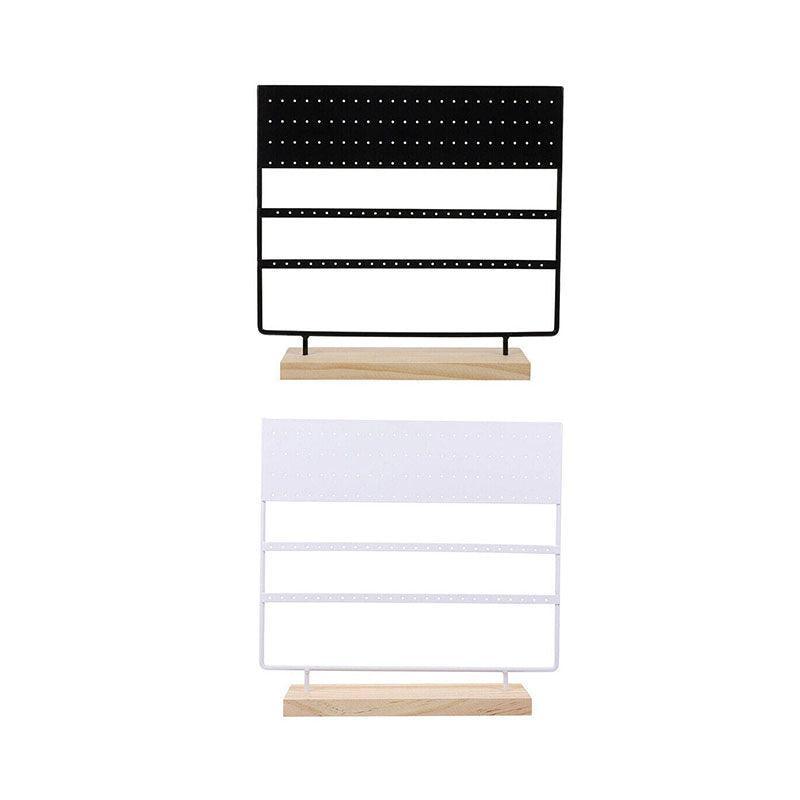 Earring Stand Display Rack 3-Tier Ear Stud Holder Jewelry Organizer 144 Holes - White V528-9360312084459