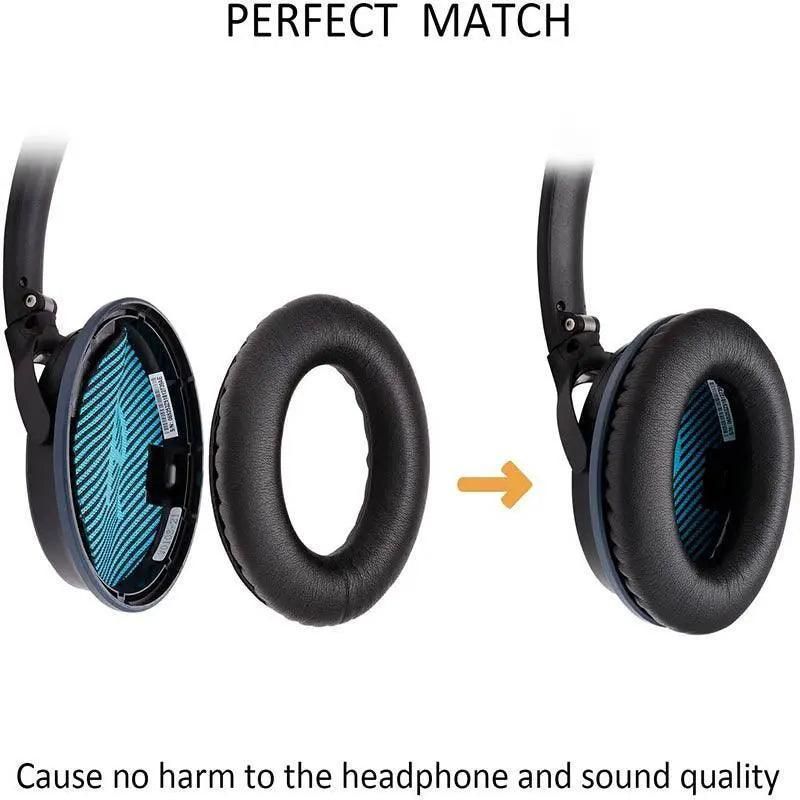 Replacement Ear Pads Cushions For Bose Quietcomfort 35 Qc35 Ii Qc25 Qc15 Ae2 - Black-Blue V528-9360312085760