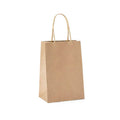 50X Kraft Paper Bags Gift Shopping Carry Craft Brown Bag With Handles - S-15cmx21cmx8cm V528-9360312087832