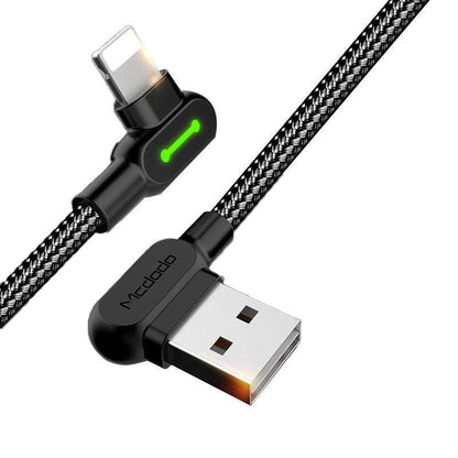 Mcdodo Fast Usb Cable Heavy Duty Charging Syn Charger Iphone 90 Degree Angle - 1.2m V528-9360312100562