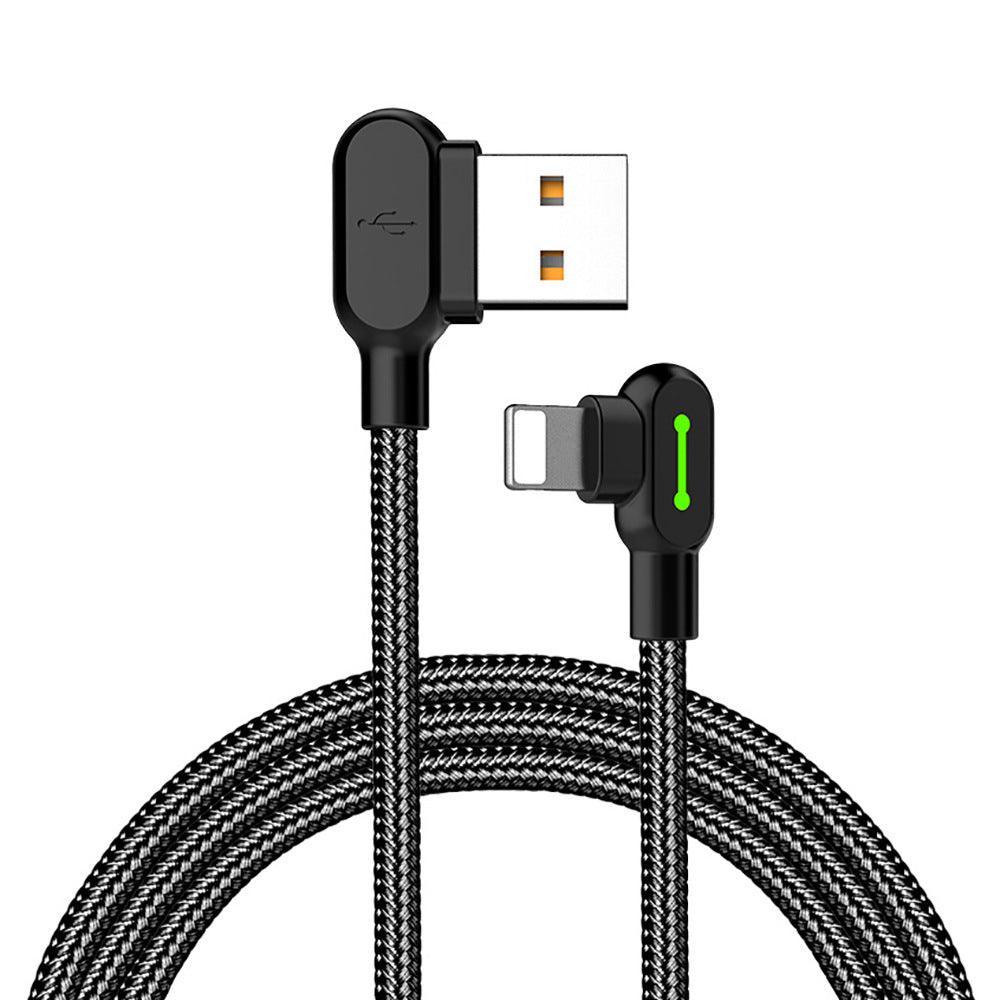Mcdodo Fast Usb Cable Heavy Duty Charging Syn Charger Iphone 90 Degree Angle - 1.8m