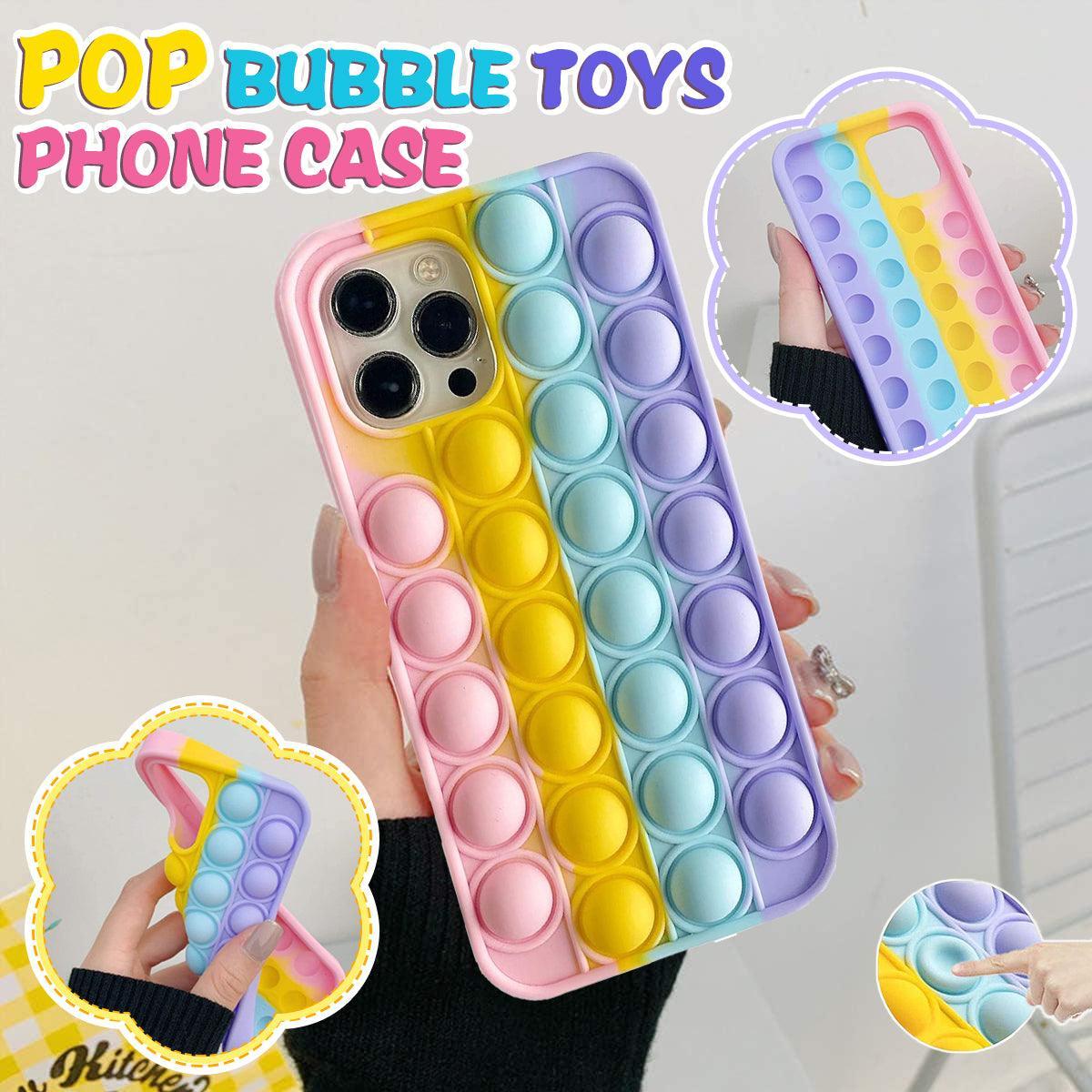 Rainbow Pop Fidget Toys Push It Bubble Phone Case For iPhone 7 8 Plus X XR 11 12 Pro Max - iPhone XS MAX V528-9360312108643