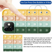 Blue-White Pop Fidget Toys Push It Bubble Phone Case For Iphone - iPhone 12