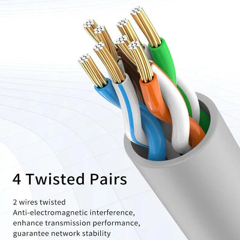 Jasoz Cat5E Ethernet Network Cable Lan Router Internet Patch 1 2 3 5 10 15 20M - 3 m V528-9360312111131