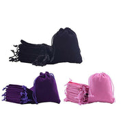 50X Small Velvet Cloth Drawstring Bags Gift Bag Jewelry Ring Pouch Earring Favor 7x9 - Purple V528-9360312112664