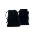 50X Small Velvet Cloth Drawstring Bags Gift Bag Jewelry Ring Pouch Earring Favor 9x12 - Black V528-9360312112763