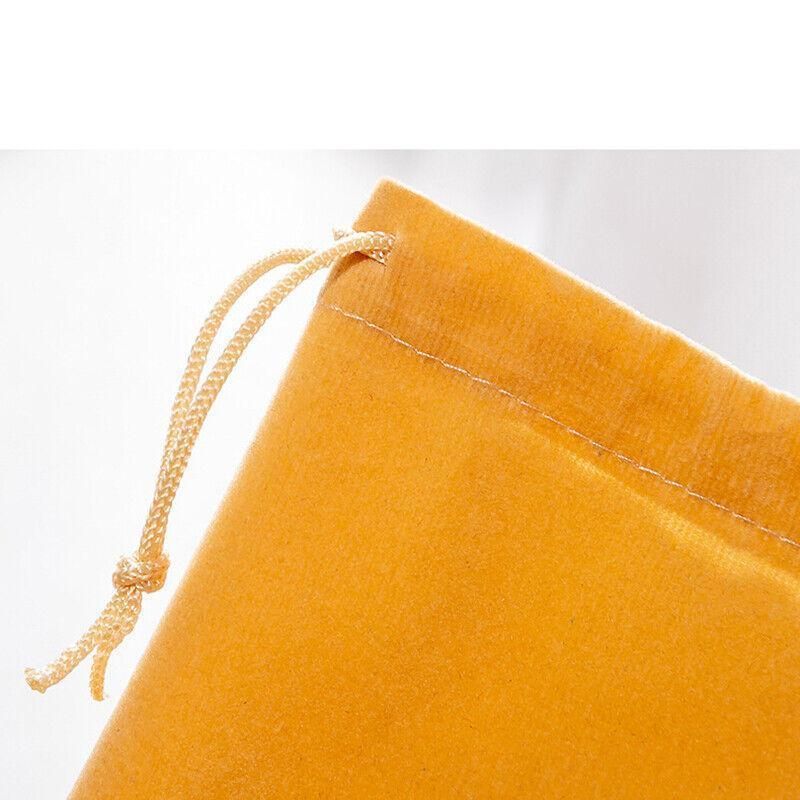 50X Small Velvet Cloth Drawstring Bags Gift Bag Jewelry Ring Pouch Earring Favor 9x12 - Black V528-9360312112763