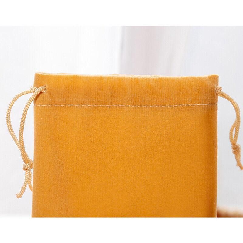 50X Small Velvet Cloth Drawstring Bags Gift Bag Jewelry Ring Pouch Earring Favor 9x12 - Black V528-9360312112763