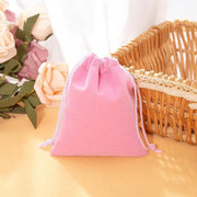 50X Small Velvet Cloth Drawstring Bags Gift Bag Jewelry Ring Pouch Earring Favor 9x12 - Black V528-9360312112763